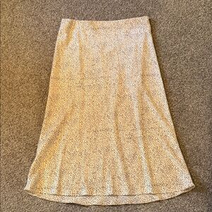 Rachel Zoe Cream and Black Midi Skirt